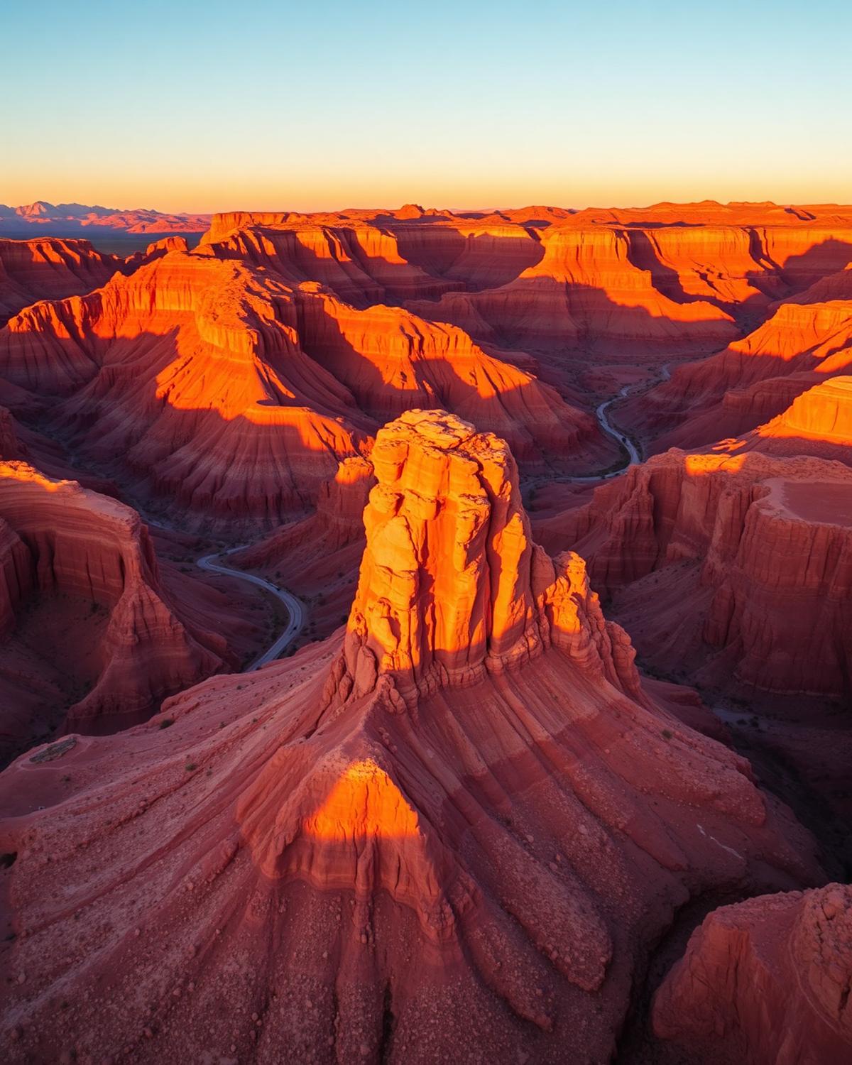 Red Rock Canyon — sunset ridge